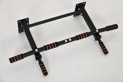 Pull-Up Bar Fitness Bar in Steel Max Load 120 kg Wall Mount 94 x 51 x 18 cm Black