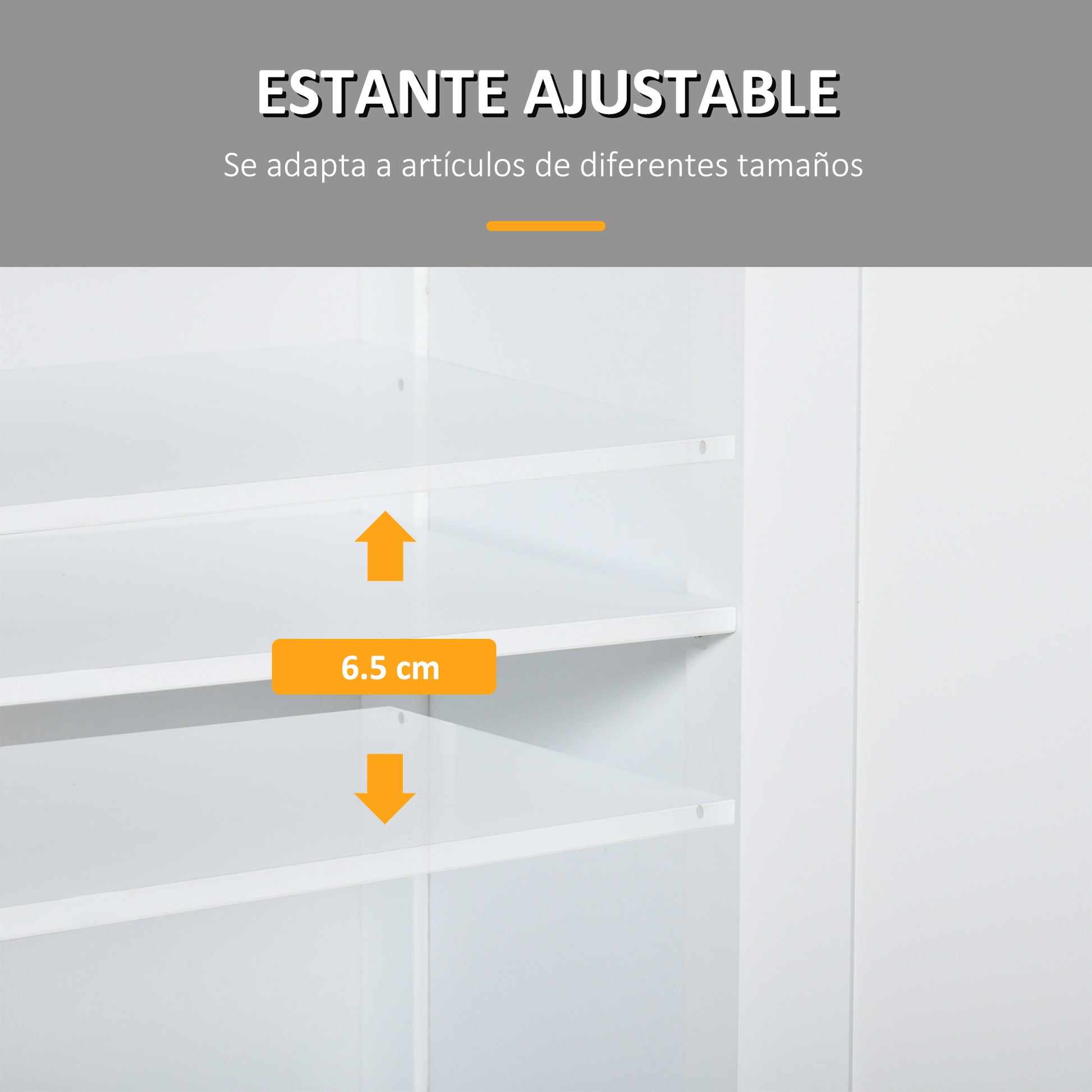 Bathroom Storage Cabinet Bathroom Cabinet with 2 Drawers 2 Doors and Adjustable Shelf Modern Style for Shower Bedroom 60x30x75 cm White