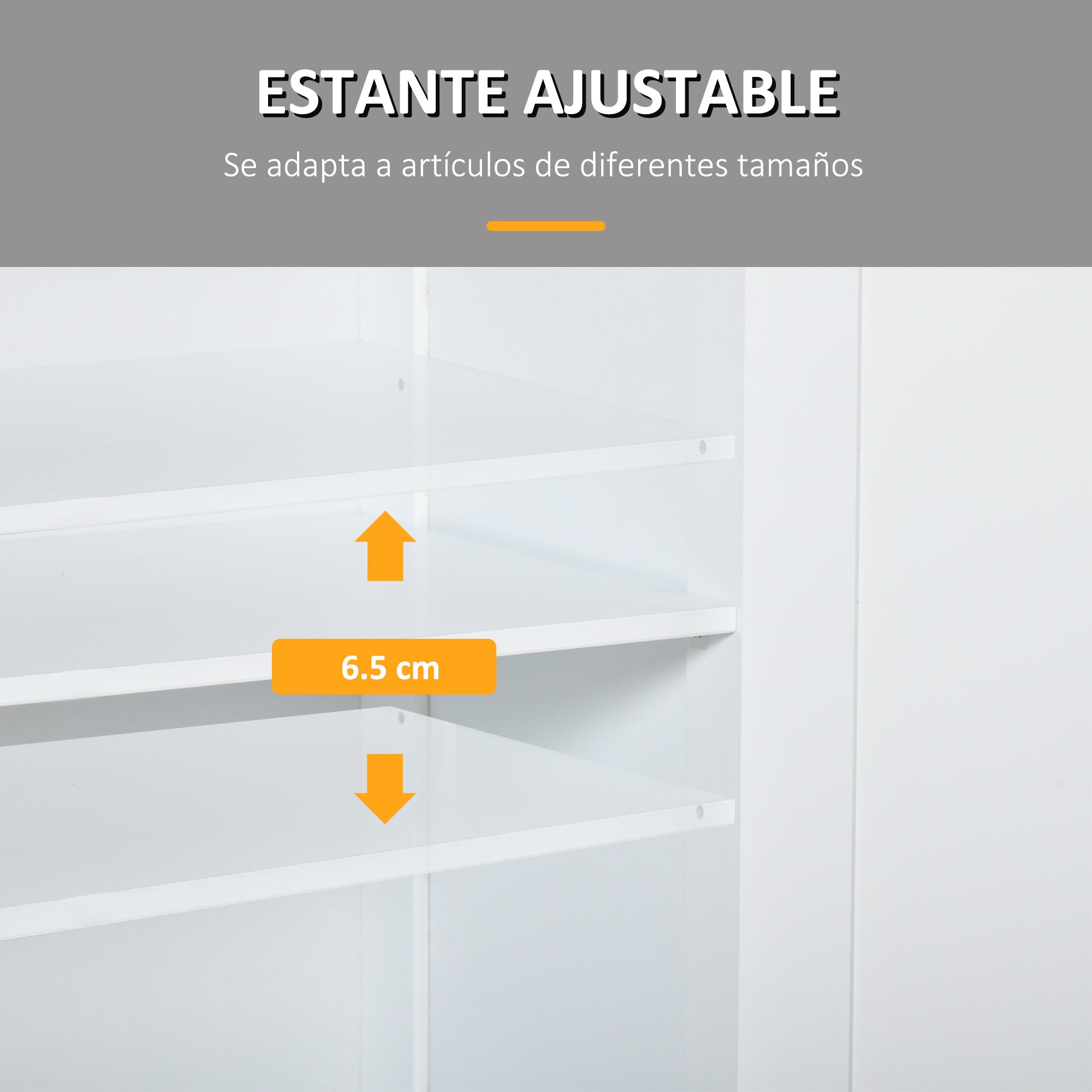 Bathroom Storage Cabinet Bathroom Cabinet with 2 Drawers 2 Doors and Adjustable Shelf Modern Style for Shower Bedroom 60x30x75 cm White