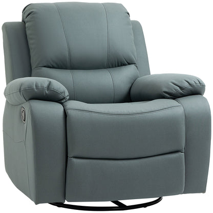 Recliner TV Armchair with Reclining Function, Footrest, Swivel TV Armchair with Pocket Spring System for Living Room, Bedroom, Green