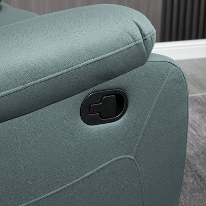 Recliner TV Armchair with Reclining Function, Footrest, Swivel TV Armchair with Pocket Spring System for Living Room, Bedroom, Green