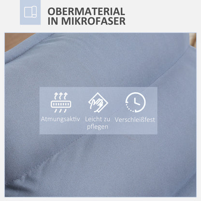 Floor Sofa Floor Chair with Adjustable Backrest, Rotating Meditation Chair, Recliner for Living Room, Office, Microfiber Cloth, Gray, 62 x 70 x 95 cm