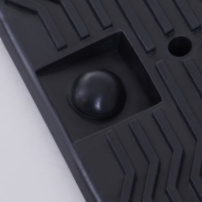 Plastic Loading Ramps for Cars, Access Ramps, 2 Pieces, 2.5 Ton Capacity, 91 x 30 x 21 cm, Black