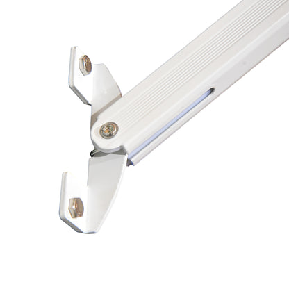 Manual Adjustable Tilt Aluminum Waterproof Polyester Awning 70W x 180D cm Beige