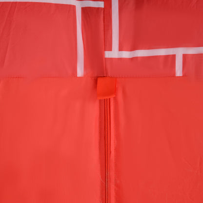 Inflatable Santa Claus with Gift Bag Coming out of a Chimney Christmas Inflatable Decoration with LED Lights for Outdoor Red