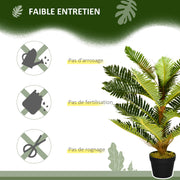 Artificial Palm Tree Plant 85 cm with 18 Large Realistic Leaves Pot Included