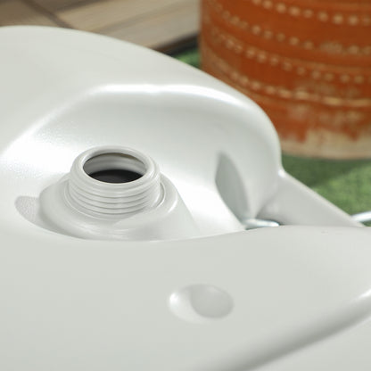 40 L Wastewater Roll Tank Wastewater Tank Motorhome Roll Tank with Handle, Camping Water Canister with Tap, Portable Multi-Purpose Canister, HDPE, Grey