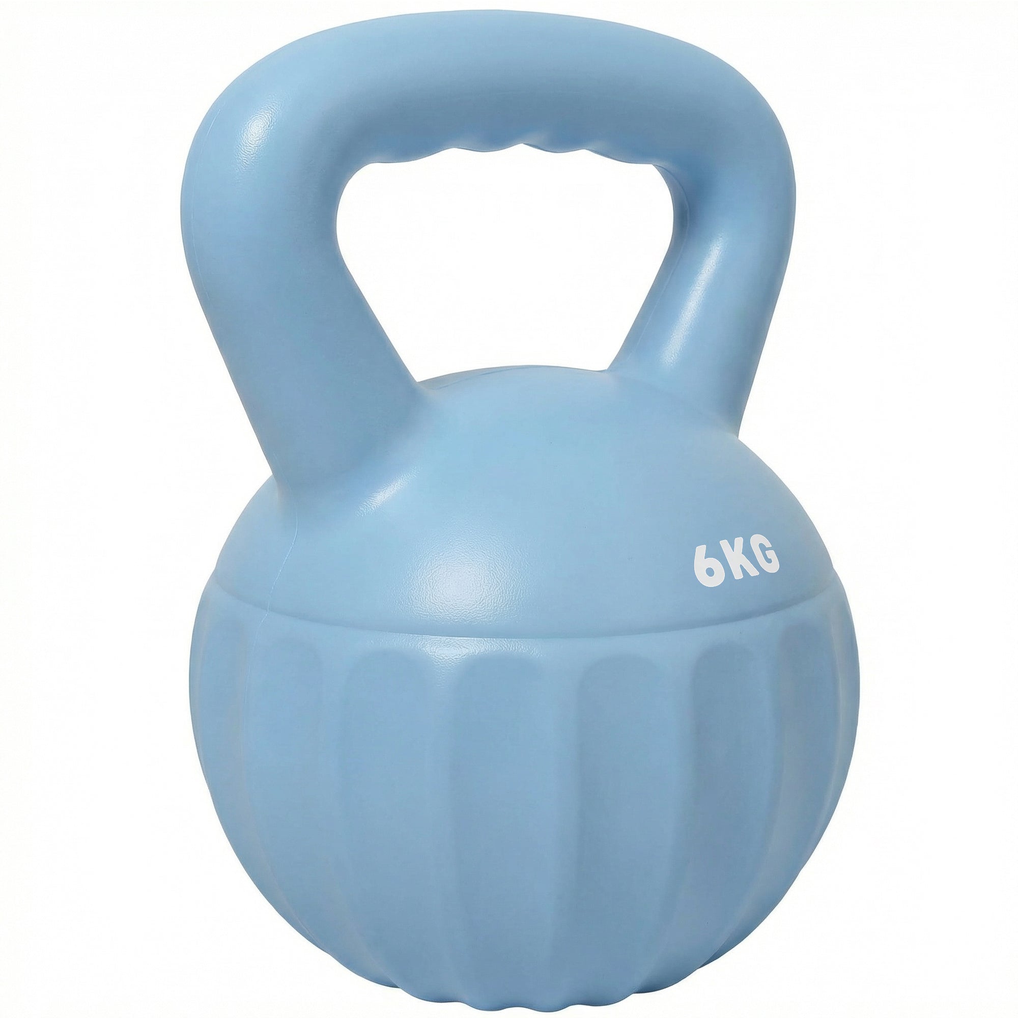 SPORTNOW 6 kg (13.2 lb) Sand-Filled Kettlebell — Blue, Non-Slip Handle, Stable Base — Home Strength Training