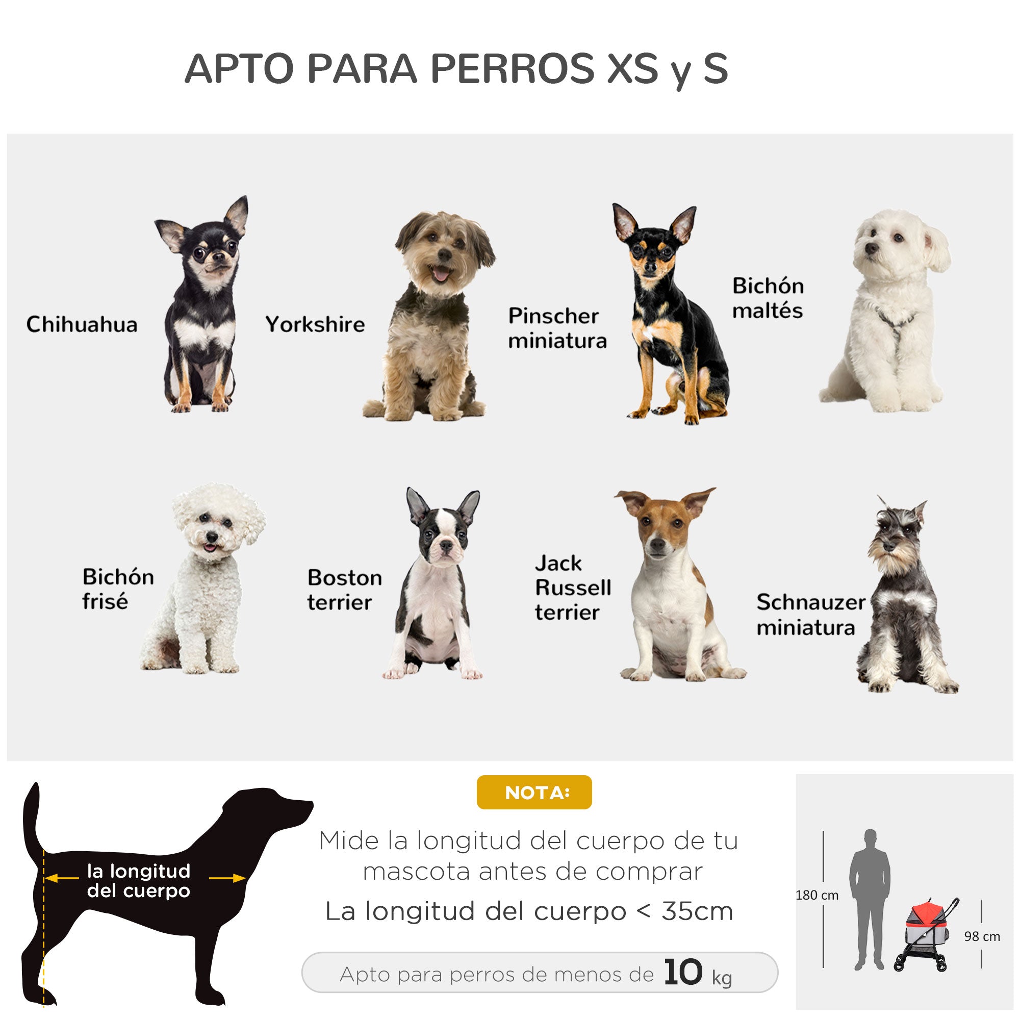 Folding 3-in-1 Pet Stroller for Small Dogs with Detachable Wagon, Storage Basket, Safety Straps, and Cushion Load 15 kg Red
