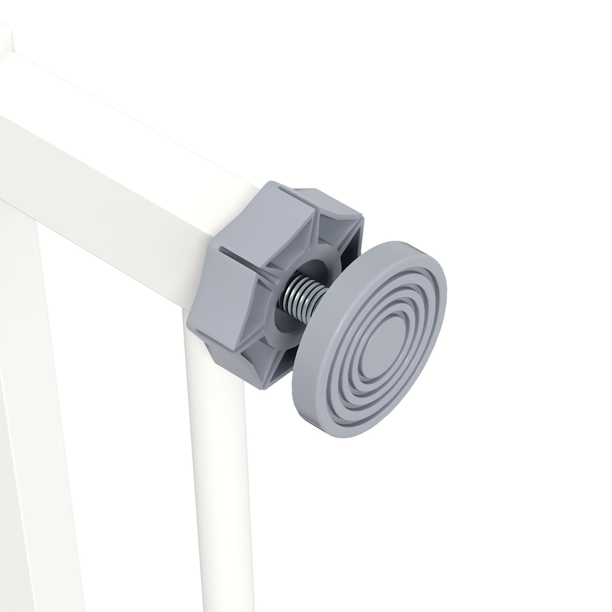 Door Guard Stair Guard Door Guard without Drilling Stair Guard for Widths 74-80 cm Swivel Metal White