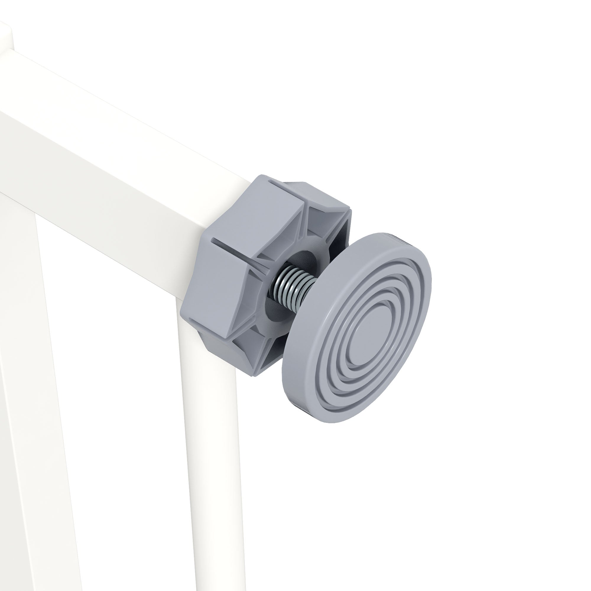 Door Guard Stair Guard Door Guard without Drilling Stair Guard for Widths 74-80 cm Swivel Metal White