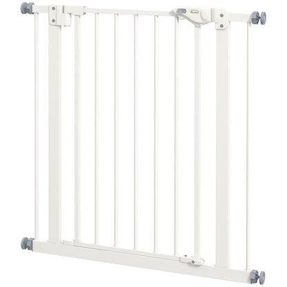 Door Guard Stair Guard Door Guard without Drilling Stair Guard for Widths 74-80 cm Swivel Metal White