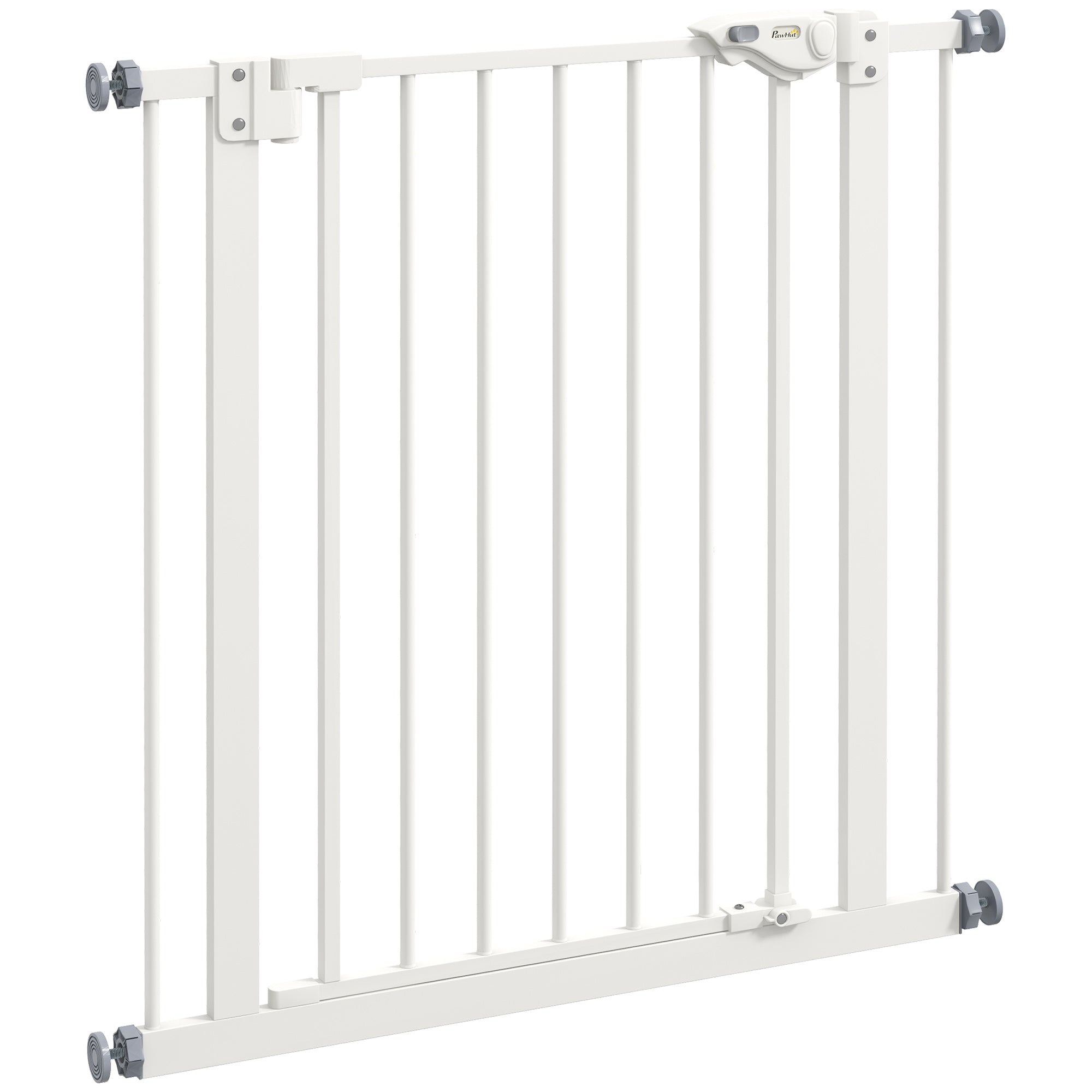 Door Guard Stair Guard Door Guard without Drilling Stair Guard for Widths 74-80 cm Swivel Metal White