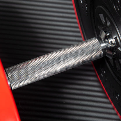 Adjustable Dumbbell Set with 40kg Rubber-Coated Weights, Metal, and Iron Sand, 45x26x26 cm, Red