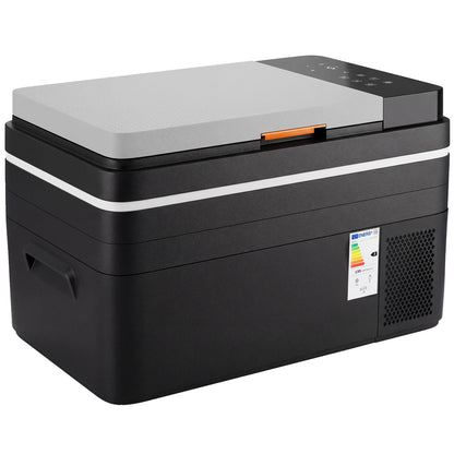 30L Car Electric Cooler, App Control, MAX & ECO Modes, 12V/24V & 100–240V, -4°F to 68°F (-20°C to 20°C), Portable Compressor Refrigerator for Car, Truck, Boat, RV, Black