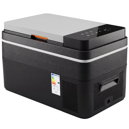 30L Car Electric Cooler, App Control, MAX & ECO Modes, 12V/24V & 100–240V, -4°F to 68°F (-20°C to 20°C), Portable Compressor Refrigerator for Car, Truck, Boat, RV, Black