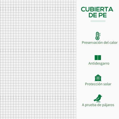 Small Garden Greenhouse Outdoor Greenhouse with Windows and Steel Frame Greenhouse for Growing Tomatoes Plants Flowers 200x76x168 cm White