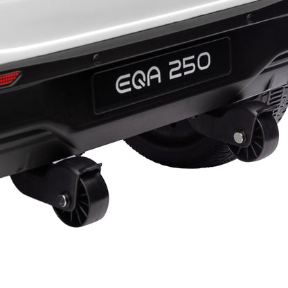 Kids Electric Car Mercedes-Benz EQA 12V Battery-Powered Car with Remote Control Music Horn Speed 3-8 km/h for Kids 3-8 Years White 111.5x69x52.5 cm