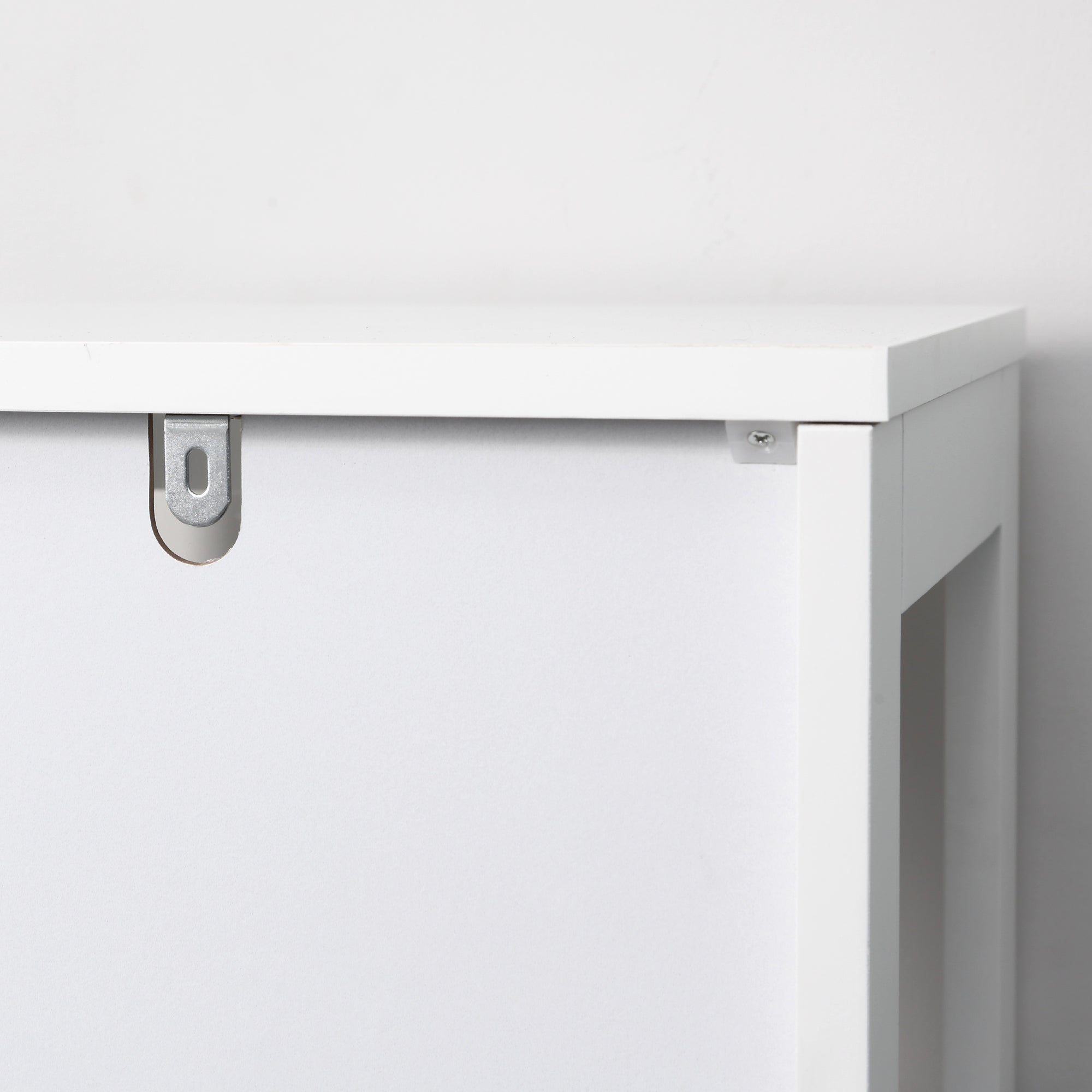5-Tier Bathroom Floor Shelf Storage Stand for Kitchen Living Room Bedroom Modern Style Anti-Tip 30 kg Capacity 30x30x140 cm White