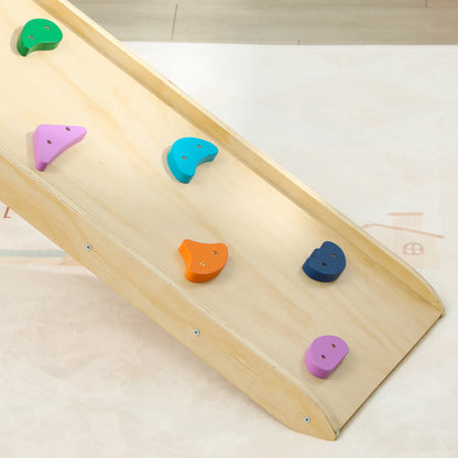 Kids Climbing 3-in-1 Foldable Climbing Frame for 18-48 Months Old Kids with Slide Ramp or Climbing 175x70x89 cm Multicolor