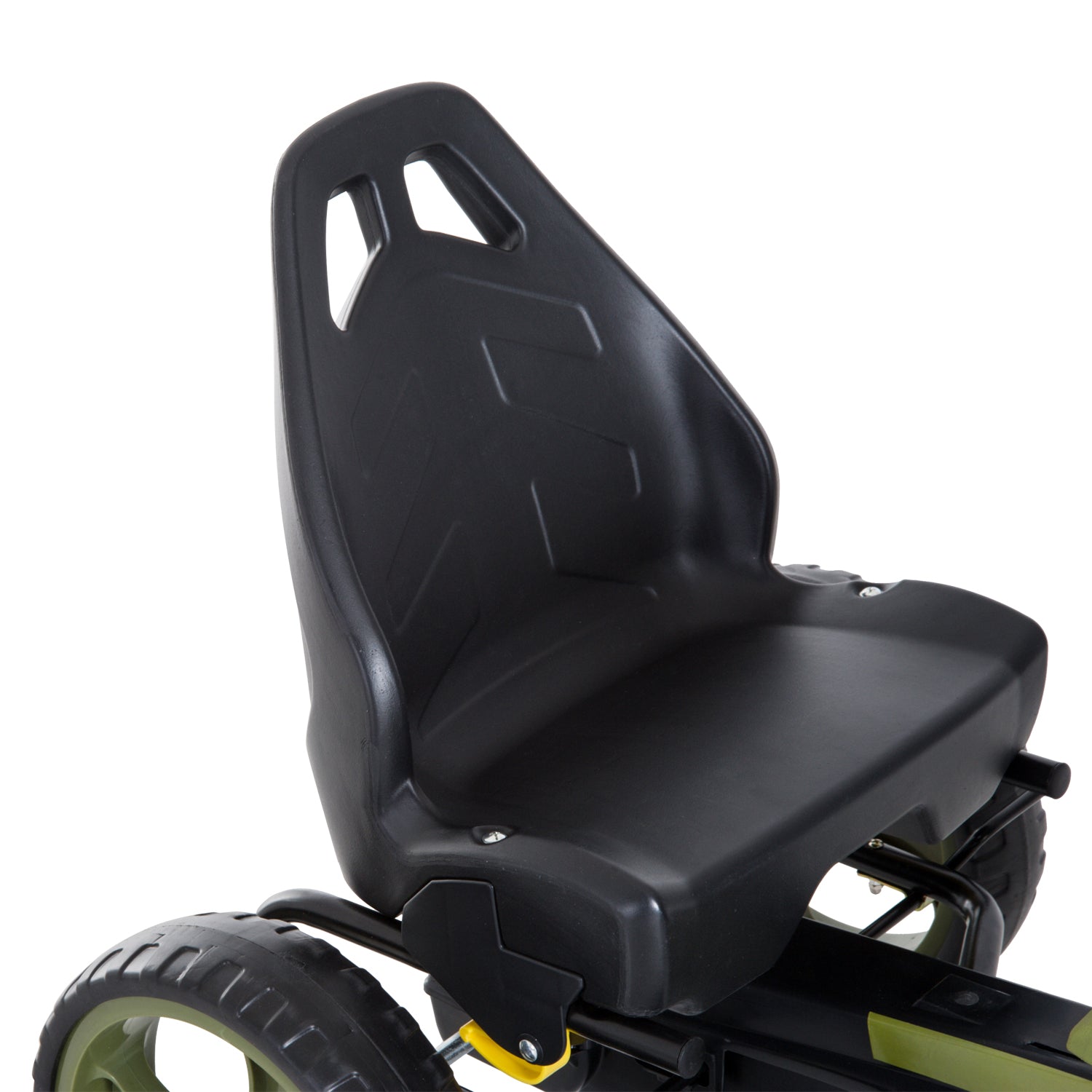 Go Kart Pedal Car with Hand Brake Children's Vehicle Kettcar Pedal Car with Adjustable Seat from 3 Years Green 105 x 54 x 61cm