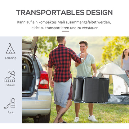 Foldable Sun Lounger Beach Lounger with Head Pillow Seat Cushion Recliner Chair with 7-Position Adjustable Backrest Garden Lounger Relaxing Lounger up to 165 kg Capacity, for Garden Vacation Outdoor, Gray