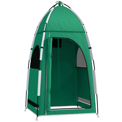 Portable Shower Tent Privacy Pop Up Tent with Hook 122x122x213 cm UPF30+ Changing Room for Camping Toilet WC Hiking Green