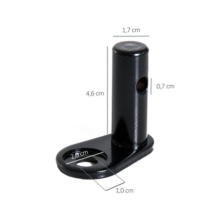 Bicycle Trailer Coupling, Bike Trailer Hitch with Safety Pin, Universal Dog Trailer Bike Coupling, Replacement Trailer Coupling for Child Trailer, Stroller, Cargo Trailer