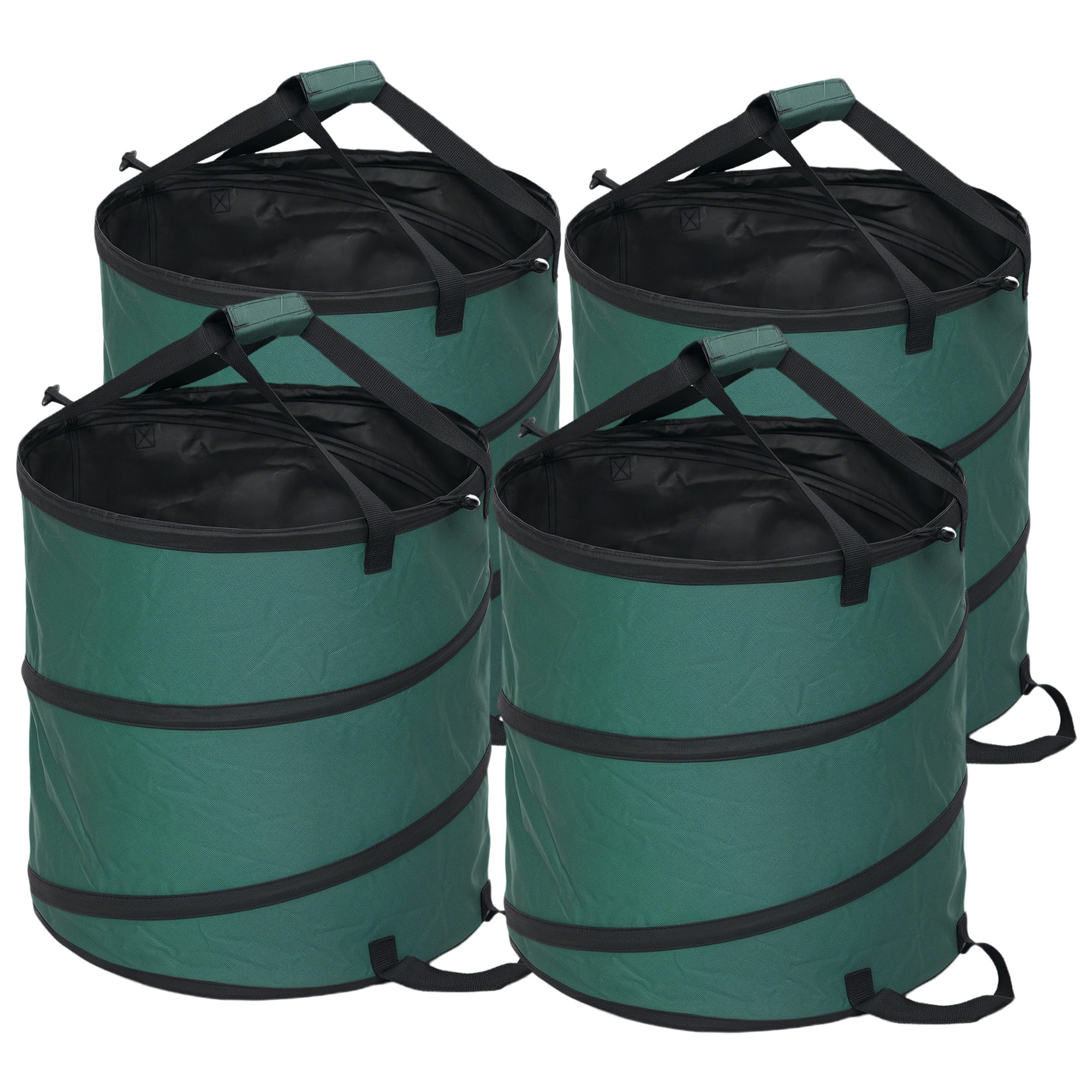 Garden Bag 4x86L Waterproof Garden Waste Bag with Handles, Sturdy Leaf Bag, Self-standing Garden Bags, Reusable Garden Waste Bags for Garden Waste Greenery
