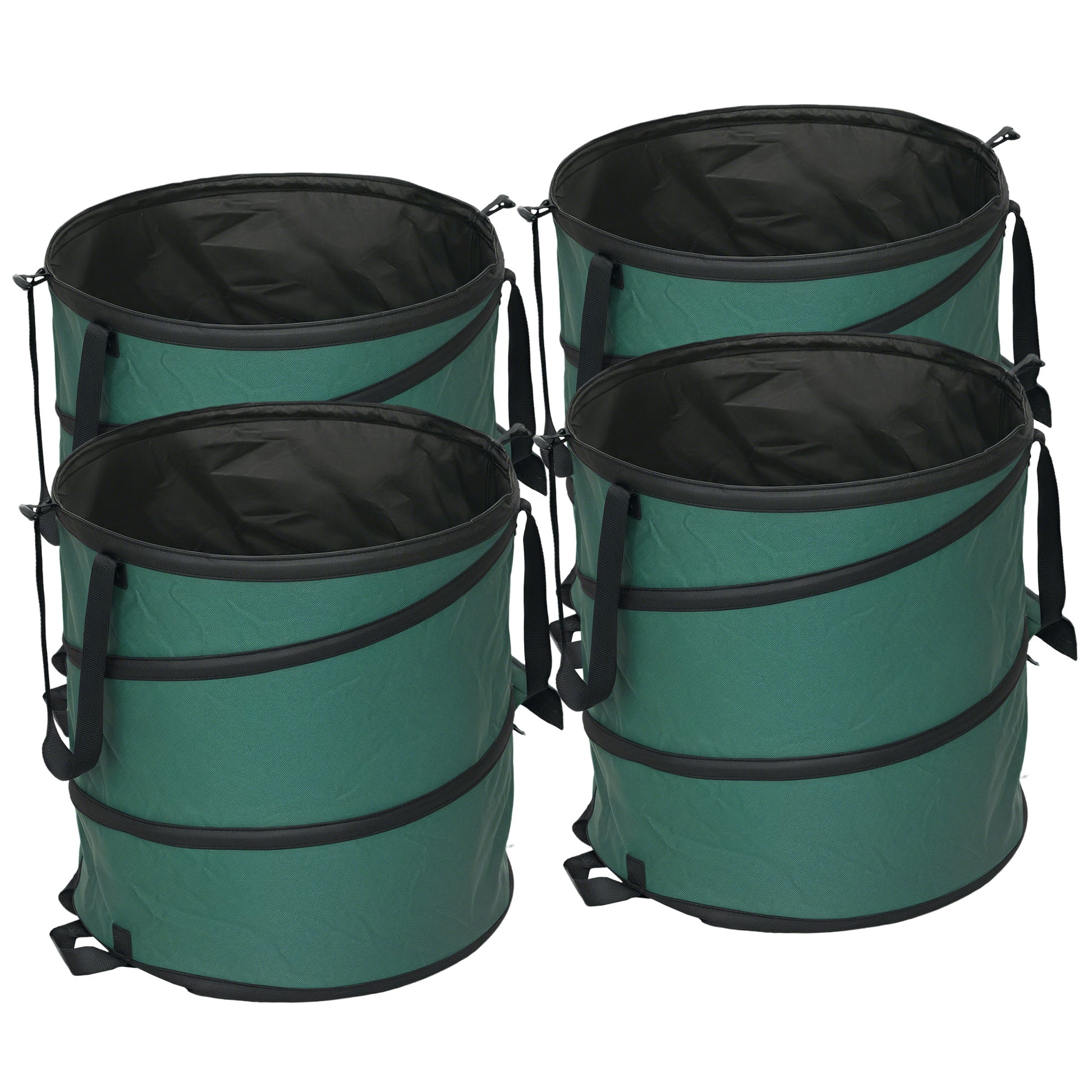 Garden Bag 4x86L Waterproof Garden Waste Bag with Handles, Sturdy Leaf Bag, Self-standing Garden Bags, Reusable Garden Waste Bags for Garden Waste Greenery