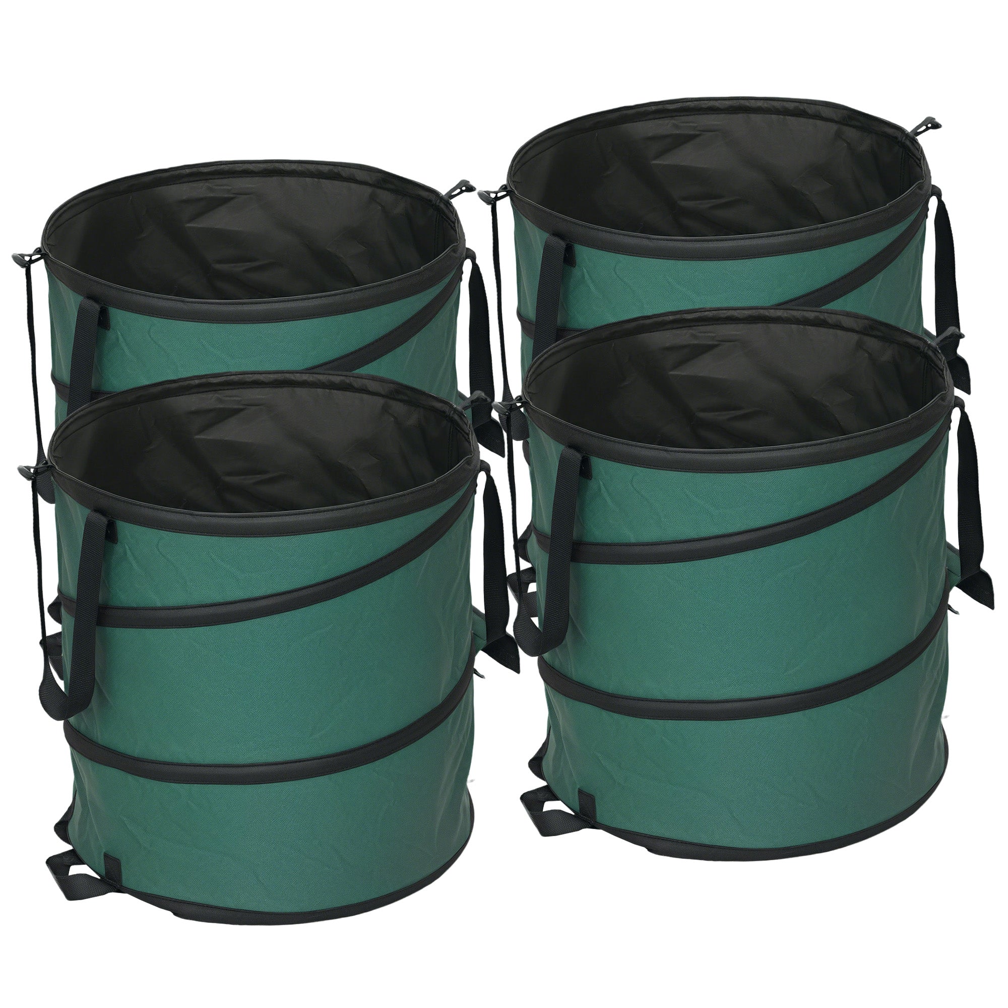 Garden Bag 4x86L Waterproof Garden Waste Bag with Handles, Sturdy Leaf Bag, Self-standing Garden Bags, Reusable Garden Waste Bags for Garden Waste Greenery