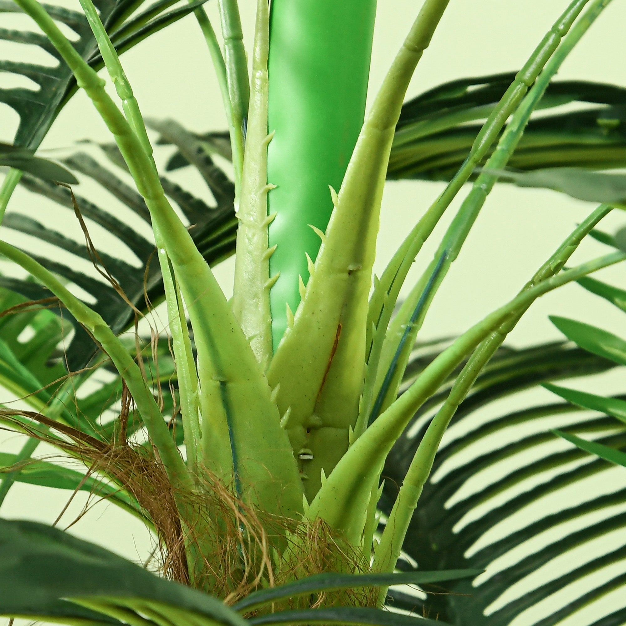 Artificial Palm Tree H.1.6m Artificial Tree Trunk Branches Lichen Leaves High Realism Included Pot