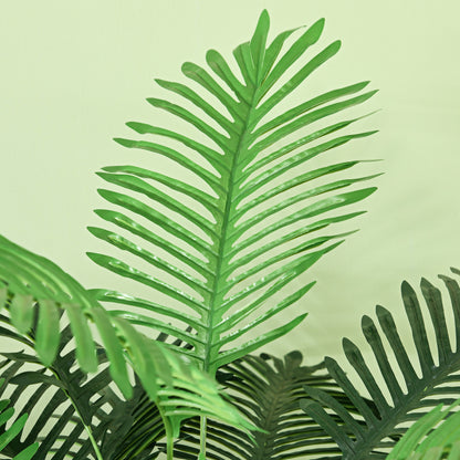 Artificial Palm Tree H.1.6m Artificial Tree Trunk Branches Lichen Leaves High Realism Included Pot