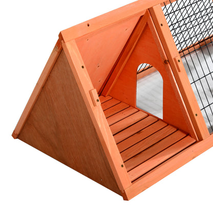 Rabbit and Small Animal Cage, Fir Wood Hutch 118 x 50 x 45 cm