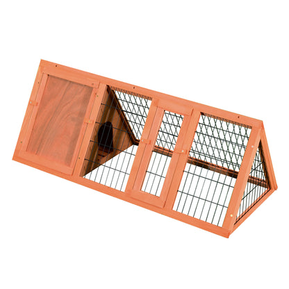 Rabbit and Small Animal Cage, Fir Wood Hutch 118 x 50 x 45 cm