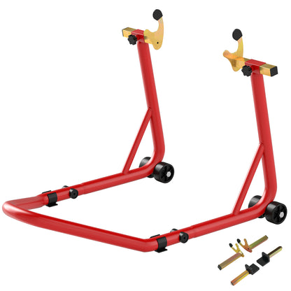 Motorcycle Stand Front/Rear Motorcycle Rear Stand Motorcycle Lift up to 544 kg Motorcycle Lift Stand for Motorcycles Steel Red