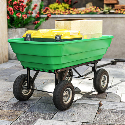 Set of 4 Replacement Rubber Tires 255 mm Wheels with 16mm Bore for Garden Cart, Wheelbarrow, and Dolly