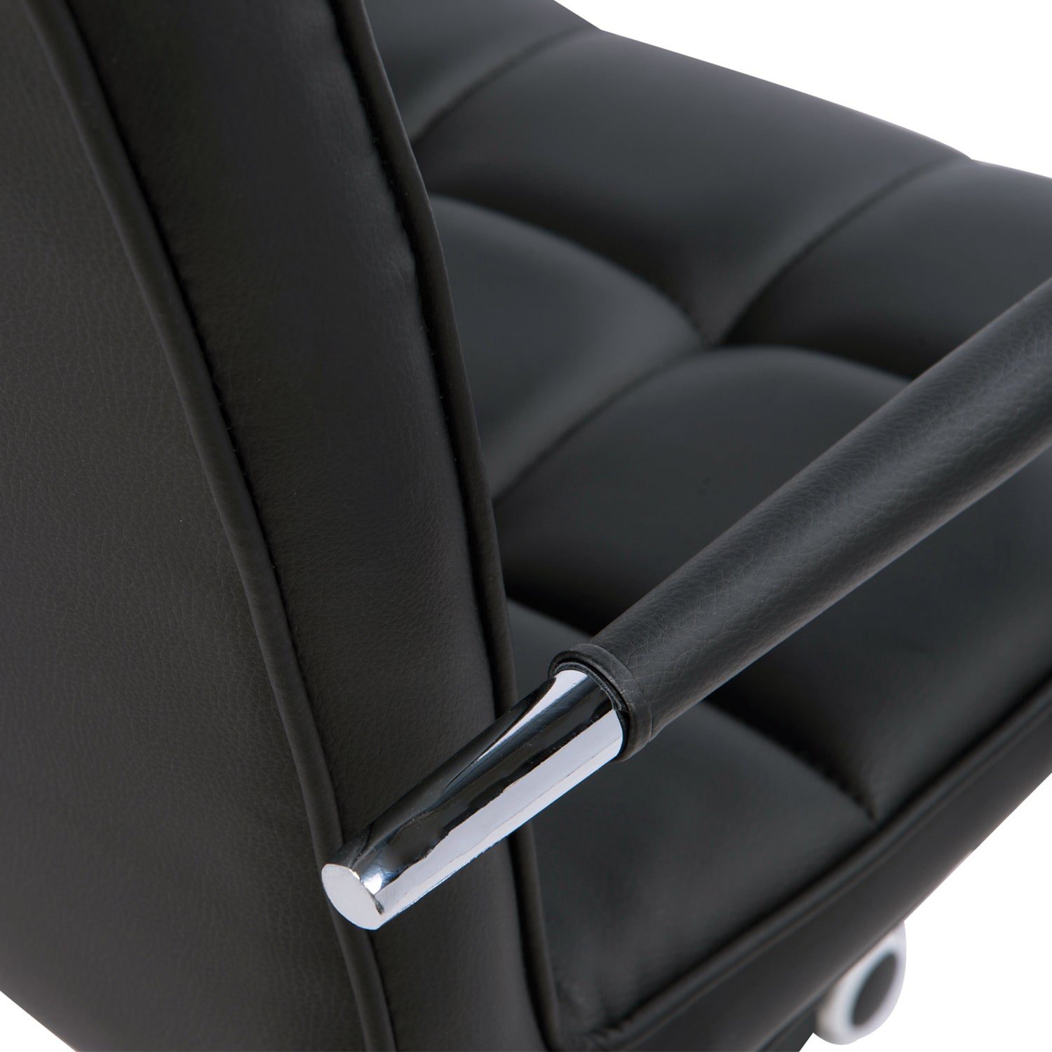 Office Chair Swivel Chair Cosmetics Stool Rolling Stool Work Stool Executive Chair Desk Chair Metal PU Black 52.5 x 54 x 84-99 cm
