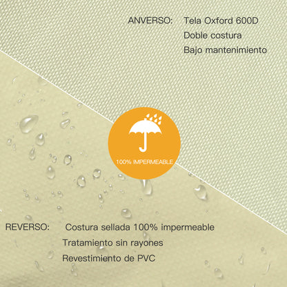 Protective Cover for Chairs Furniture Cover Waterproof Outdoor Garden Protection against Rain and Sun 68x87x77cm 600D Oxford Fabric