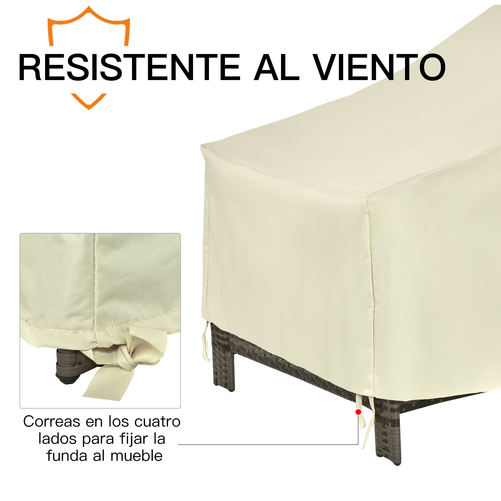 Protective Cover for Chairs Furniture Cover Waterproof Outdoor Garden Protection against Rain and Sun 68x87x77cm 600D Oxford Fabric