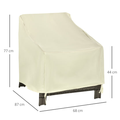 Protective Cover for Chairs Furniture Cover Waterproof Outdoor Garden Protection against Rain and Sun 68x87x77cm 600D Oxford Fabric