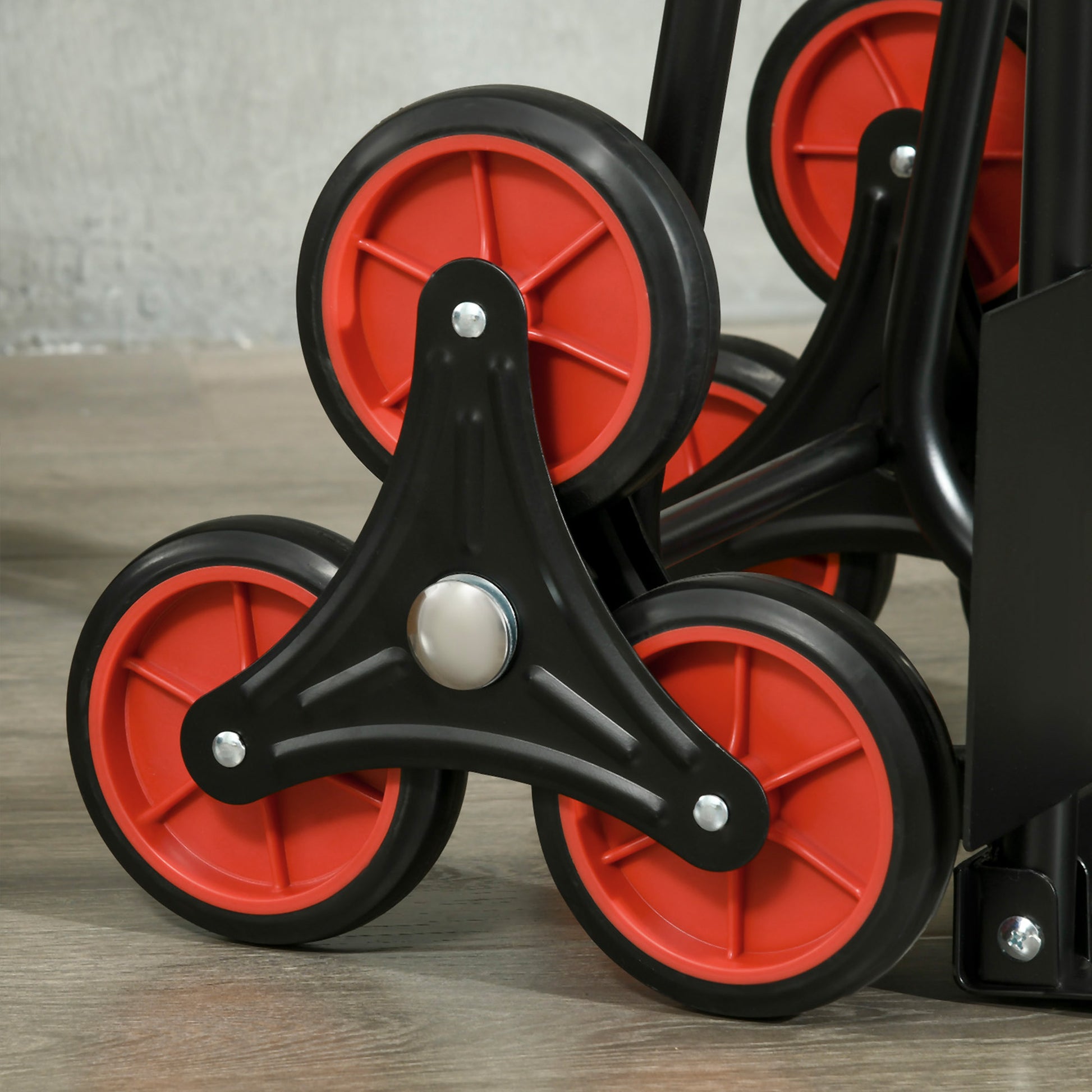 Stair Climber 120 kg Hand Truck Transport Cart Height Adjustable Handle Folding Steel 45 x 60 x 109 cm