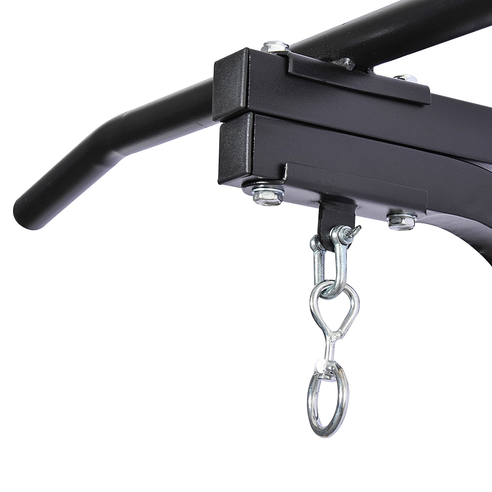 Punching Bag 2-in-1 Design Wall Mount Max Weight Capacity 130 kg Steel Punching Bag Holder with Mounting Screws Pull-Up Bar Punching Bag Hanger for Fitness Training
