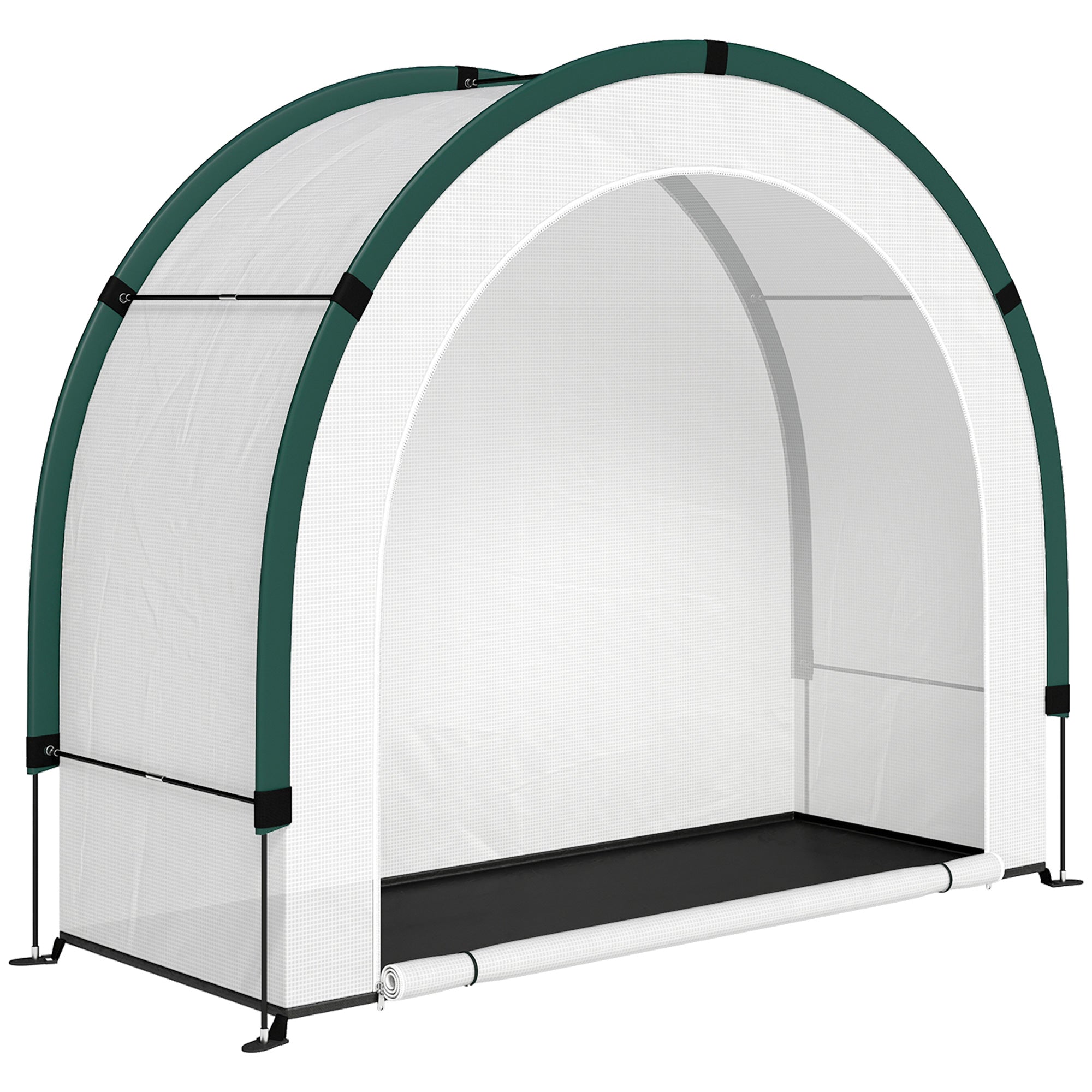 Arched-Top Greenhouse, Foldable PE Tunnel Greenhouse, Winter-Resistant Walk-In Greenhouse for Balcony & Garden, 200 x 80 x 164 cm – for Tomatoes, Vegetables, Flowers, Plants