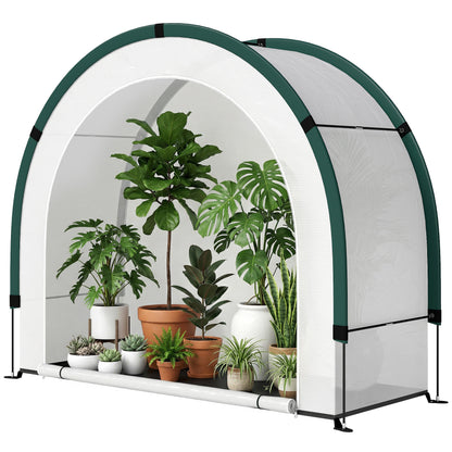 Arched-Top Greenhouse, Foldable PE Tunnel Greenhouse, Winter-Resistant Walk-In Greenhouse for Balcony & Garden, 200 x 80 x 164 cm – for Tomatoes, Vegetables, Flowers, Plants