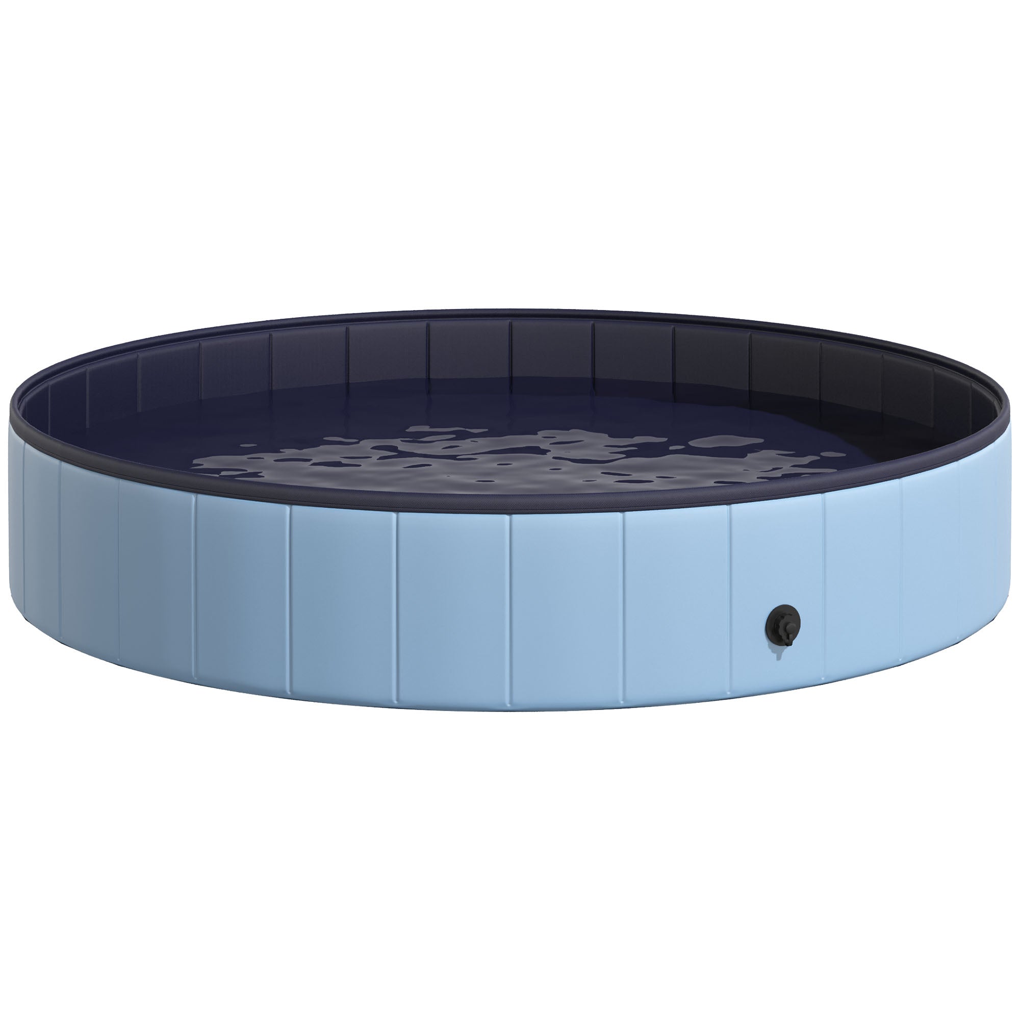 Dog Pool PVC Foldable Anti-slip Easy to Clean Basin Diameter 160 cm Height 30 cm Blue