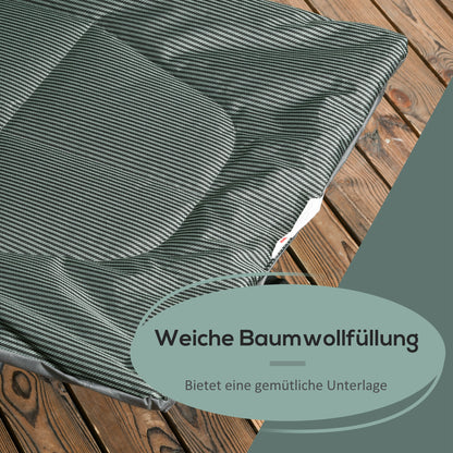 Camping Bed, Camp Bed with Bag, Folding Bed with Cup Holder, for Swimming Pool, Balcony, up to 120 kg, Gray, 68 x 190 x 48cm