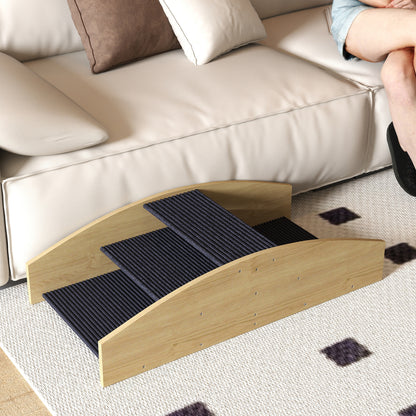 2-in-1 Dog Seesaw, Dog Agility Seesaw Made of Wood, Dog Agility Ramp for Small to Medium Dogs under 15 kg, for Balance, Confidence, 80 x 39.5 x 20 cm Natural Wood