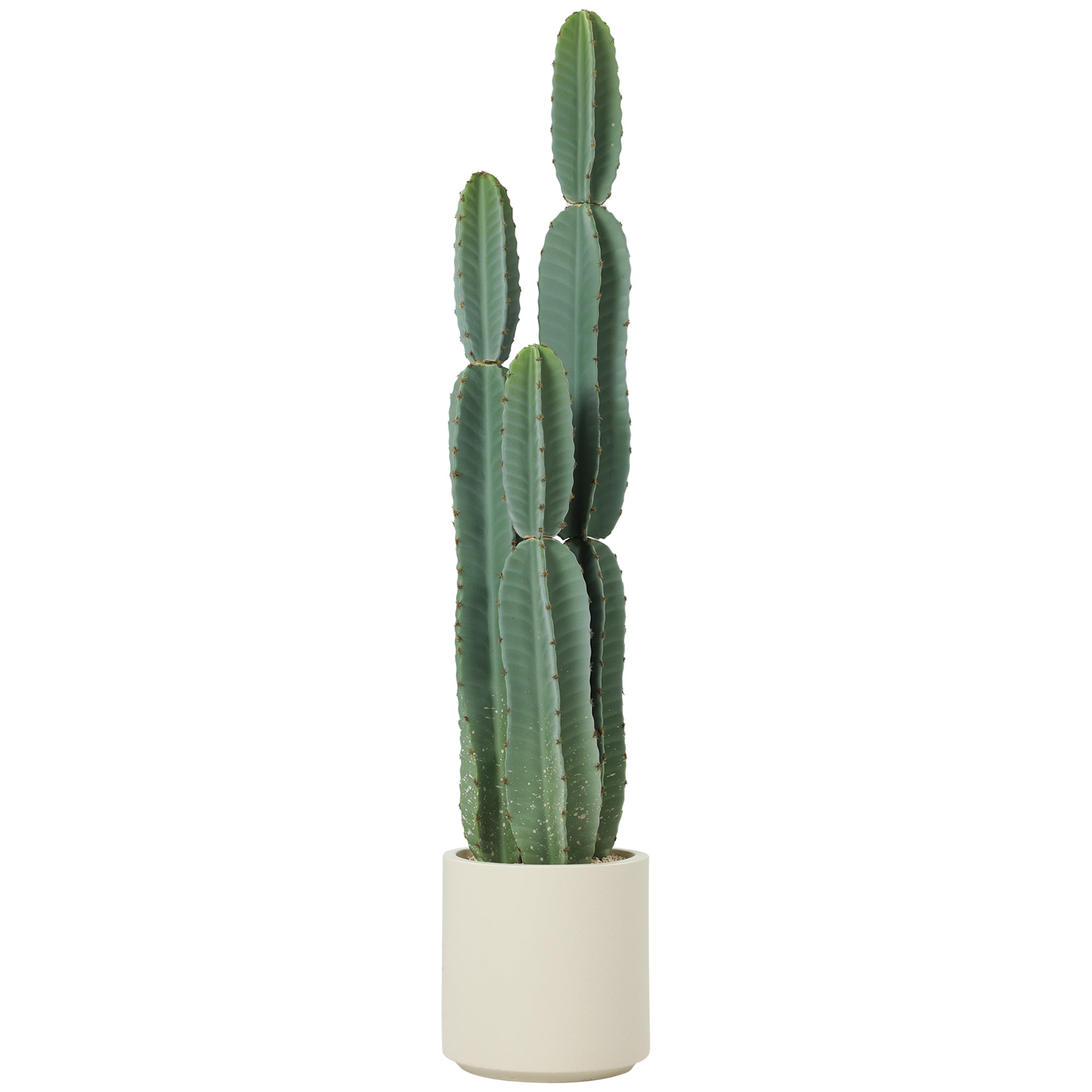 44 in (111 cm) Artificial Potted Cactus — Realistic Large Indoor Plant for Living Room, Bedroom, Office, Patio