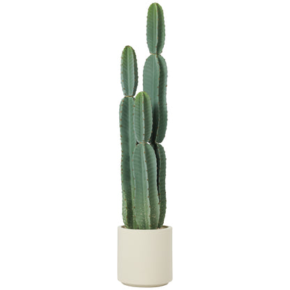 44 in (111 cm) Artificial Potted Cactus — Realistic Large Indoor Plant for Living Room, Bedroom, Office, Patio